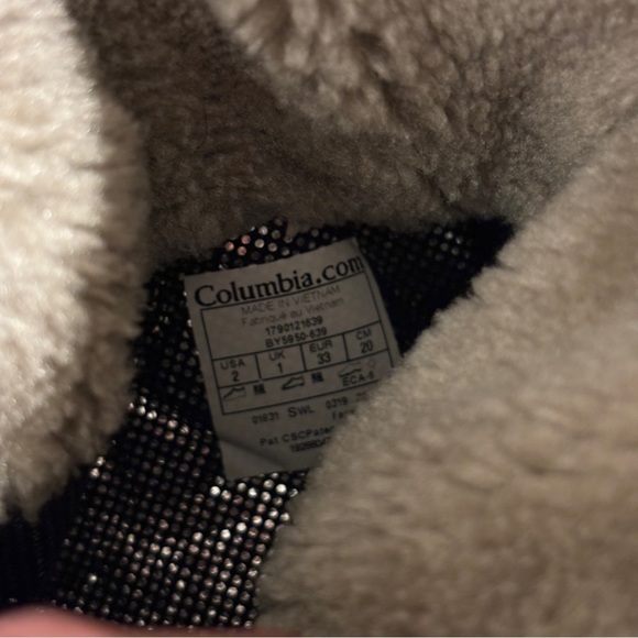 Columbia Minx Mid Cordovan Boots Omni Heat Youth Purple Size 2 - Picture 6 of 9